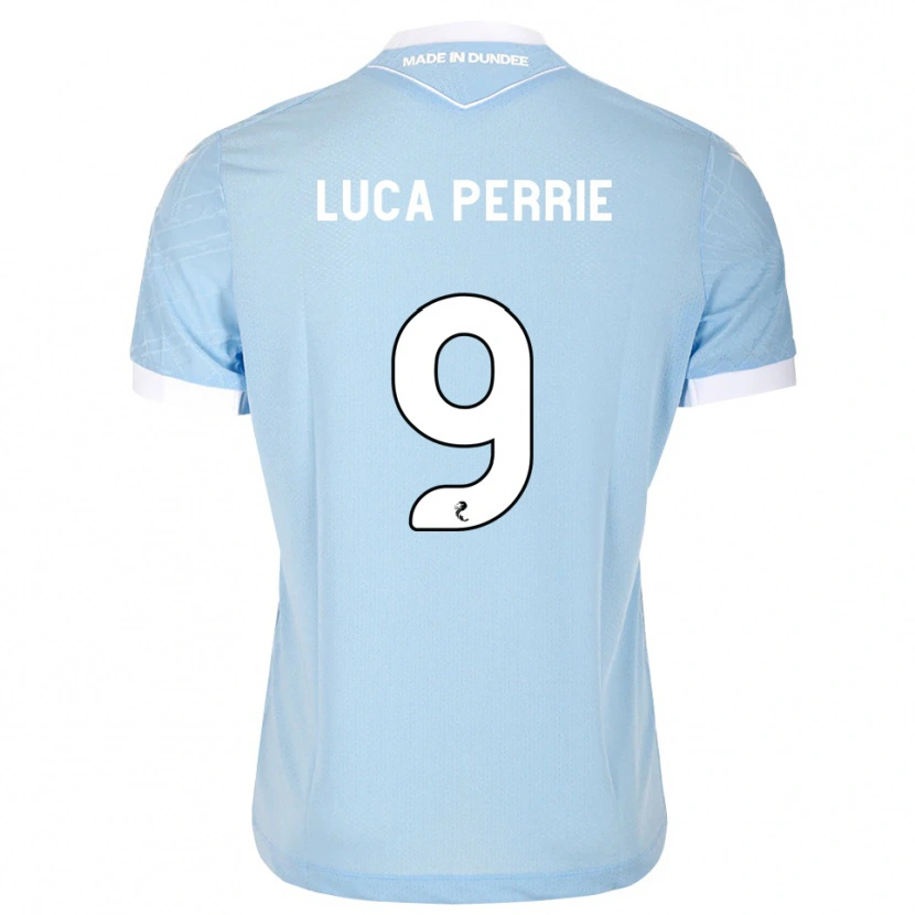 Danxen Herren Luca Perrie #9 Himmelblau Weiß Auswärtstrikot Trikot 2026/27 T-Shirt