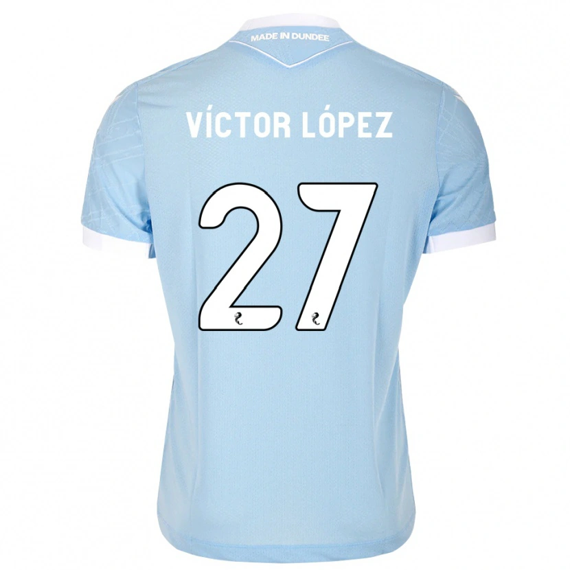 Danxen Herren Victor Lopez #27 Himmelblau Weiß Auswärtstrikot Trikot 2026/27 T-Shirt