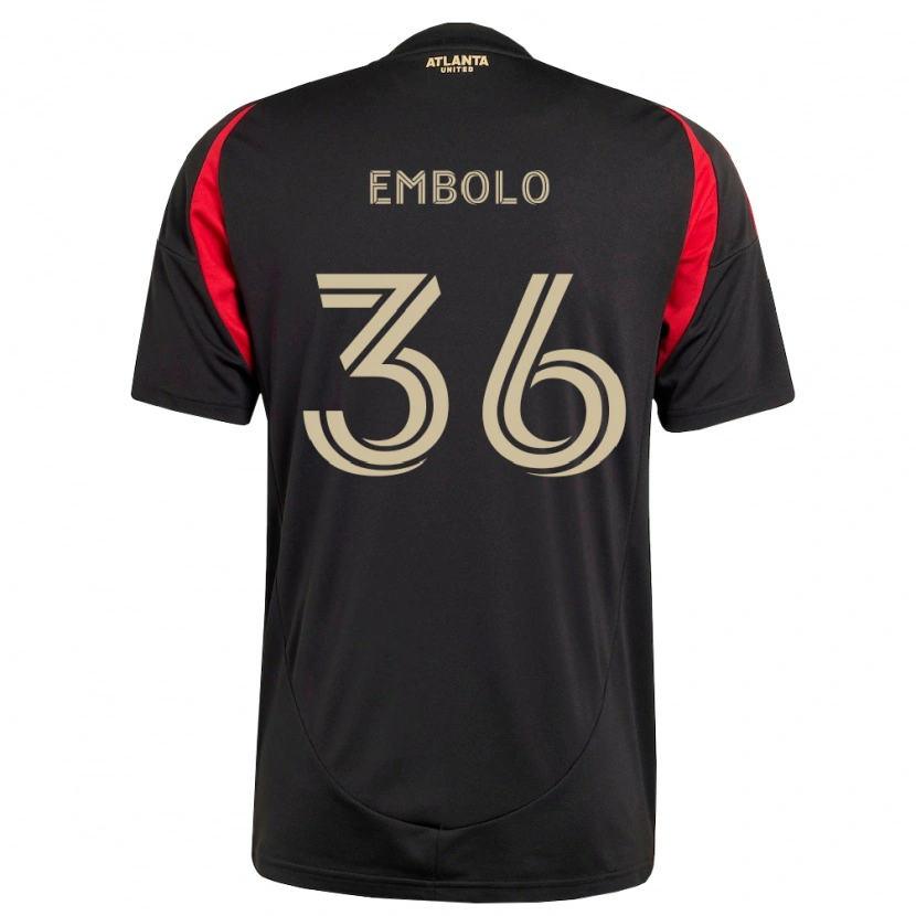 Danxen Herren Breel Embolo #36 Schwarz Rot Heimtrikot Trikot 2026/27 T-Shirt