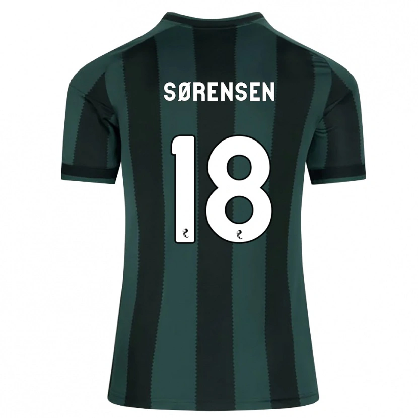 Danxen Herren Oliver Sørensen #18 Dunkles Schiefergrau Schwarz Auswärtstrikot Trikot 2026/27 T-Shirt