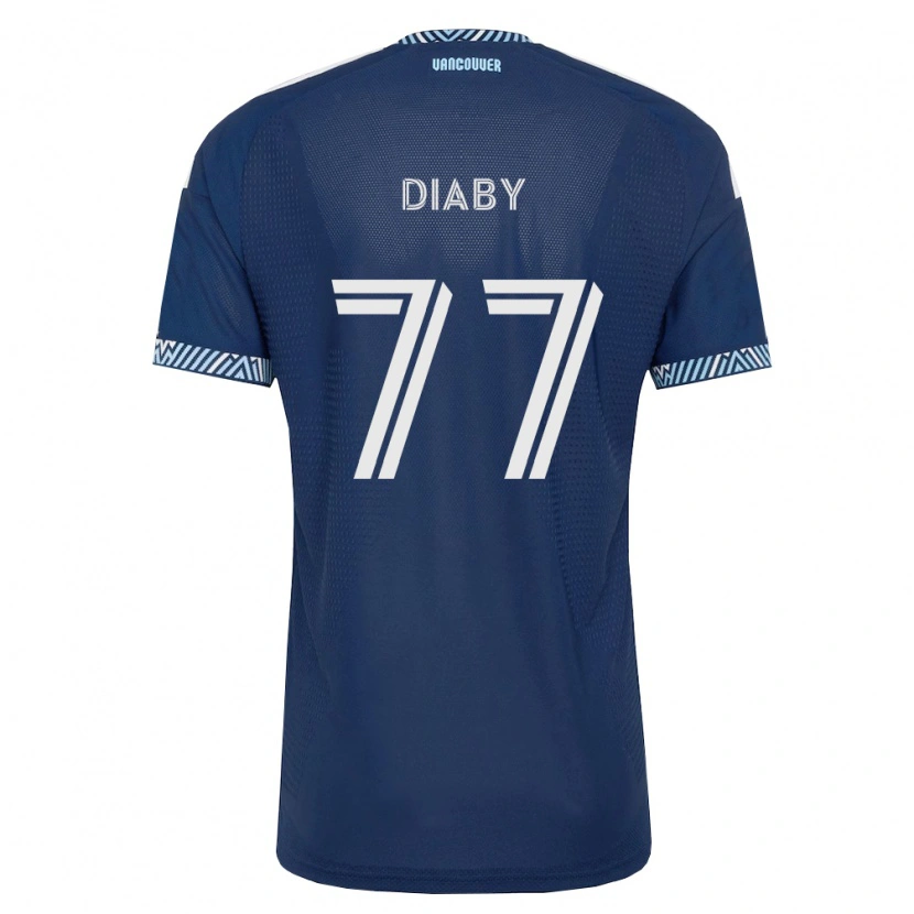 Danxen Herren Yadaly Diaby #77 Tiefblau Weiß Auswärtstrikot Trikot 2026/27 T-Shirt