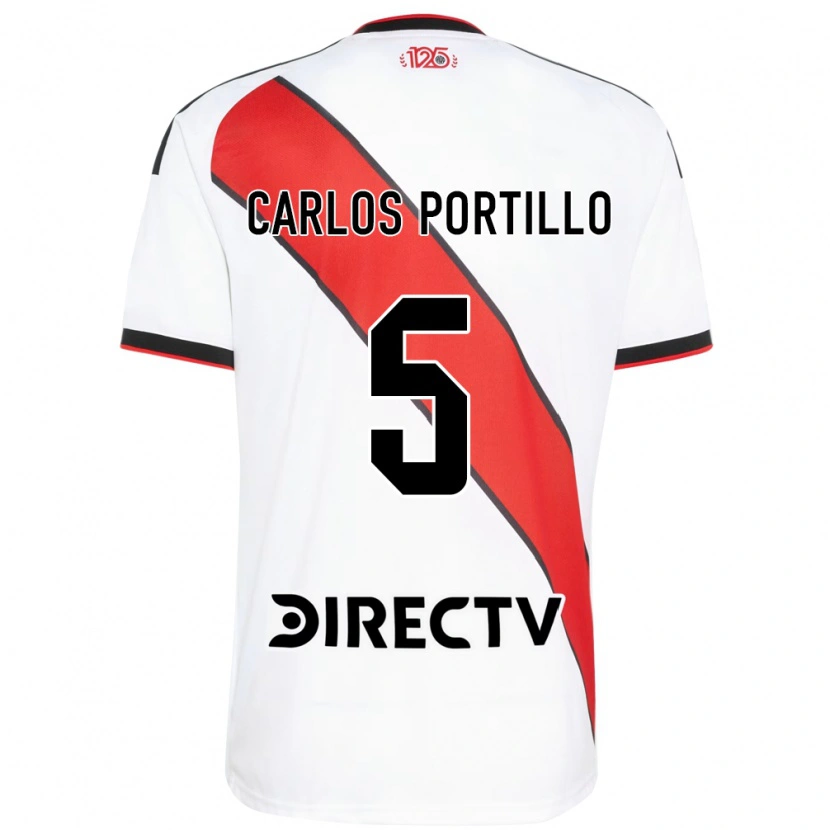 Danxen Damen Juan Carlos Portillo #5 Rot Weiß Schwarz Heimtrikot Trikot 2026/27 T-Shirt