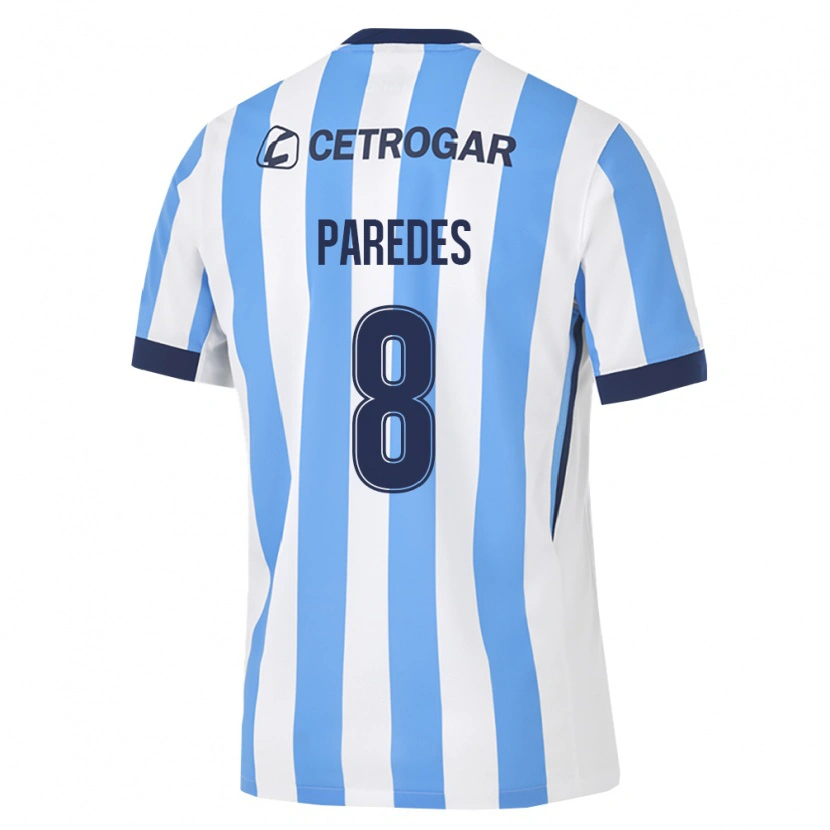 Danxen Damen Máximo Paredes #8 Hellblau Weiß Schwarz Heimtrikot Trikot 2026/27 T-Shirt