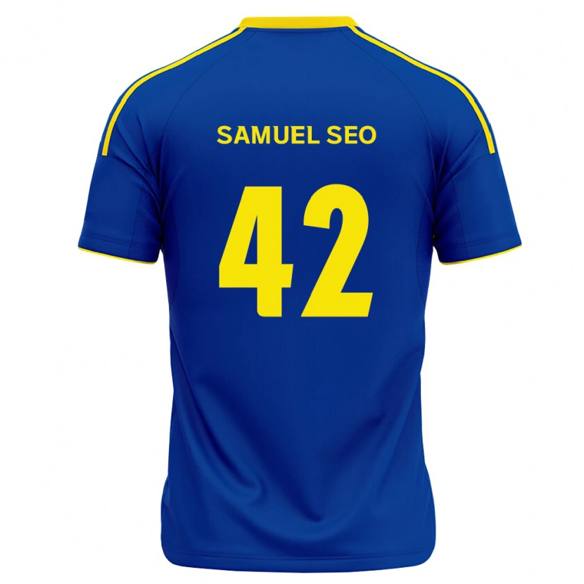 Danxen Damen Samuel Seo #42 Königsblau Gelb Heimtrikot Trikot 2026/27 T-Shirt