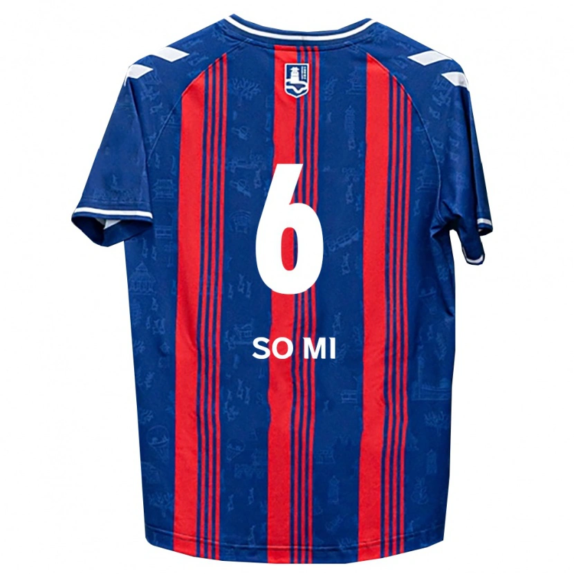 Danxen Damen So-Mi Choi #6 Blau Rot Weiß Heimtrikot Trikot 2026/27 T-Shirt