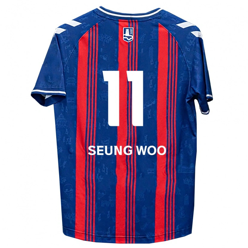 Danxen Damen Seung-Woo Lee #11 Blau Rot Weiß Heimtrikot Trikot 2026/27 T-Shirt