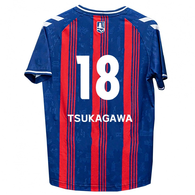 Danxen Damen Koki Tsukagawa #18 Blau Rot Weiß Heimtrikot Trikot 2026/27 T-Shirt