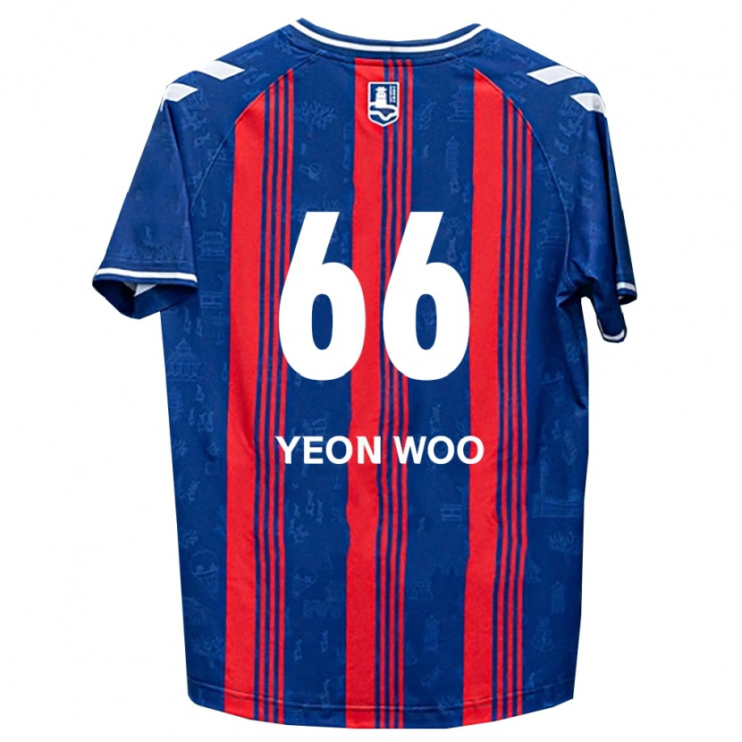 Danxen Damen Yeon-Woo Jang #66 Blau Rot Weiß Heimtrikot Trikot 2026/27 T-Shirt