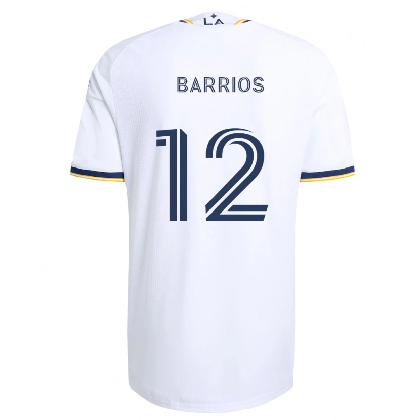 Danxen Damen Michael Barrios #12 Blau Gelb Und Weiß Heimtrikot Trikot 2026/27 T-Shirt
