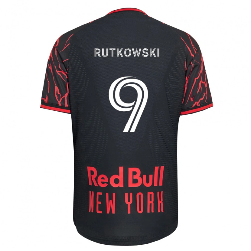 Danxen Damen David Rutkowski #9 Rot Schwarz Weiß Heimtrikot Trikot 2026/27 T-Shirt