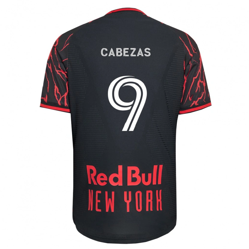 Danxen Damen Jorge Cabezas #9 Rot Schwarz Weiß Heimtrikot Trikot 2026/27 T-Shirt