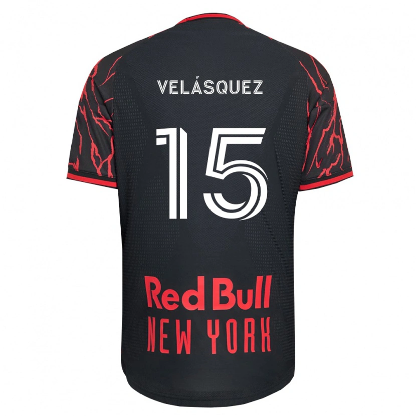Danxen Damen Eric Velásquez #15 Rot Schwarz Weiß Heimtrikot Trikot 2026/27 T-Shirt