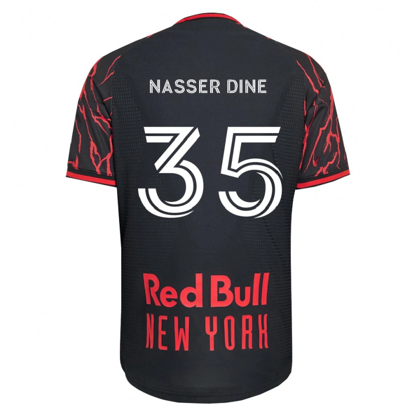 Danxen Damen Abdellahi Nasser Dine #35 Rot Schwarz Weiß Heimtrikot Trikot 2026/27 T-Shirt
