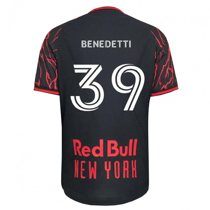 Danxen Damen Nehuén Benedetti #39 Rot Schwarz Weiß Heimtrikot Trikot 2026/27 T-Shirt