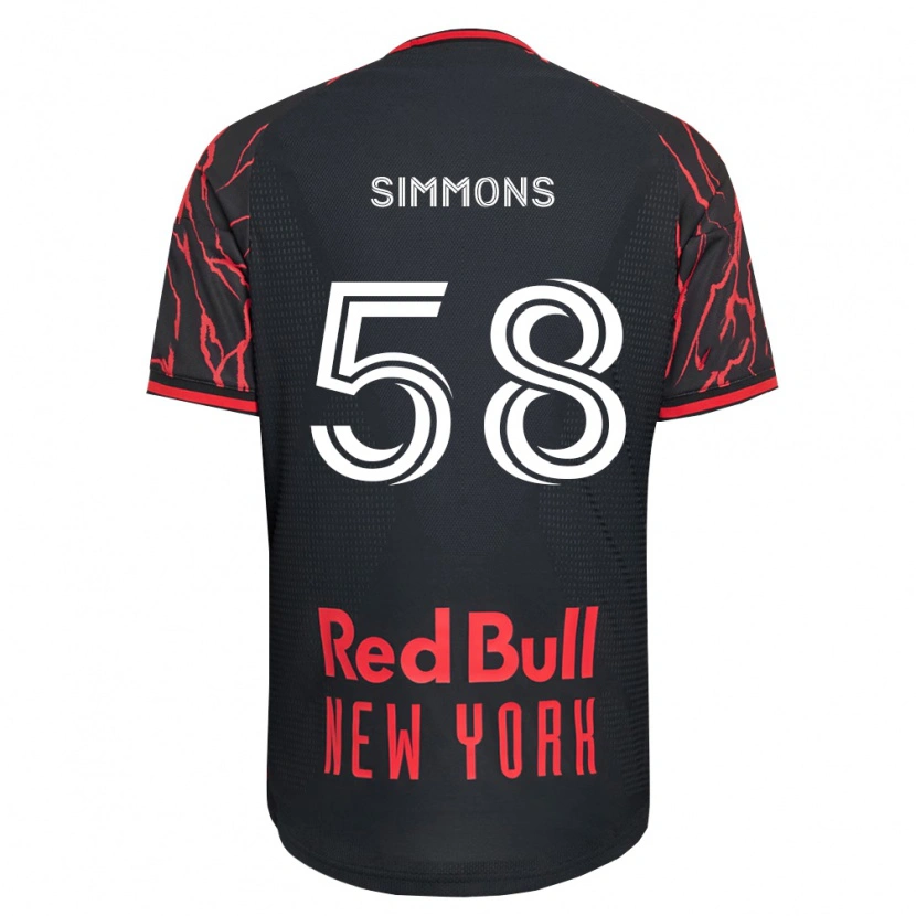 Danxen Damen Caleb Simmons #58 Rot Schwarz Weiß Heimtrikot Trikot 2026/27 T-Shirt