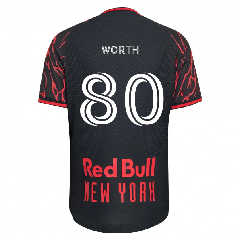Danxen Damen Nate Worth #80 Rot Schwarz Weiß Heimtrikot Trikot 2026/27 T-Shirt