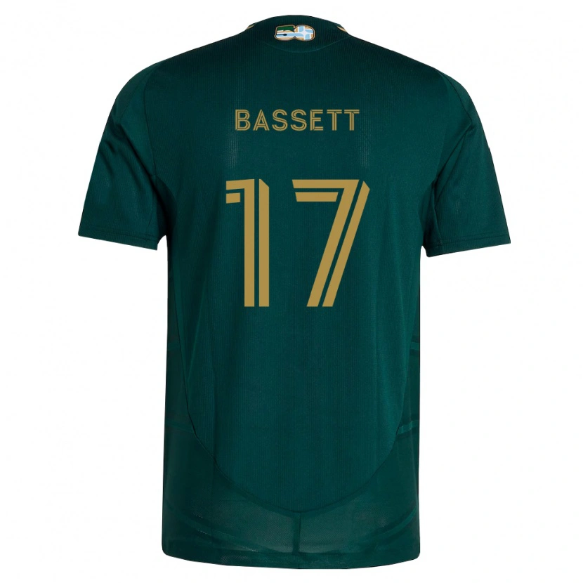 Danxen Damen Cole Bassett #17 Dunkelgrün Braun Heimtrikot Trikot 2026/27 T-Shirt