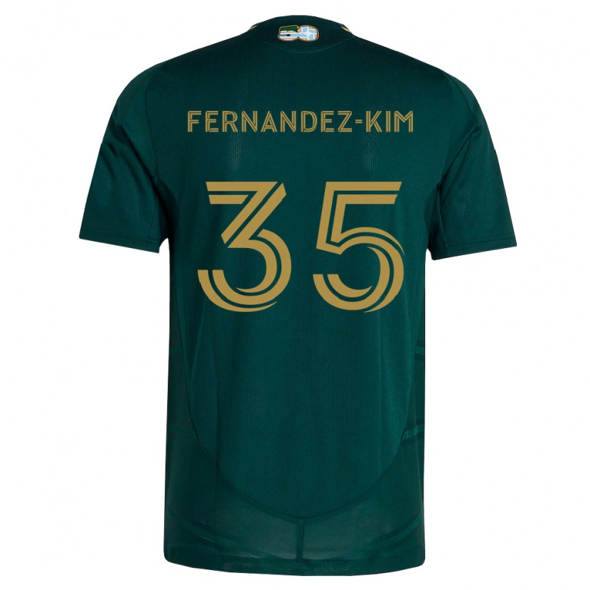 Danxen Damen Lucas Fernandez-Kim #35 Dunkelgrün Braun Heimtrikot Trikot 2026/27 T-Shirt
