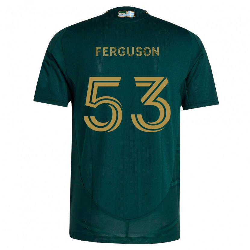 Danxen Damen Connor Ferguson #53 Dunkelgrün Braun Heimtrikot Trikot 2026/27 T-Shirt