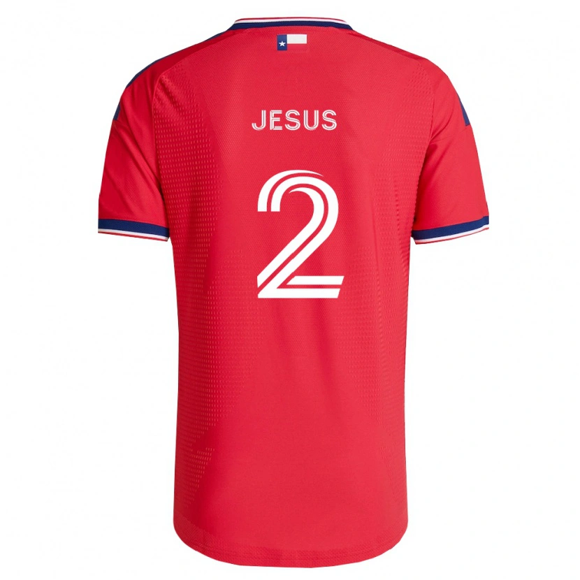 Danxen Damen Geovane Jesus #2 Rot Blau Weiß Heimtrikot Trikot 2026/27 T-Shirt