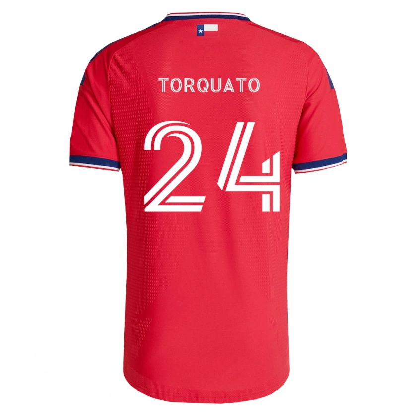 Danxen Damen Joshua Torquato #24 Rot Blau Weiß Heimtrikot Trikot 2026/27 T-Shirt