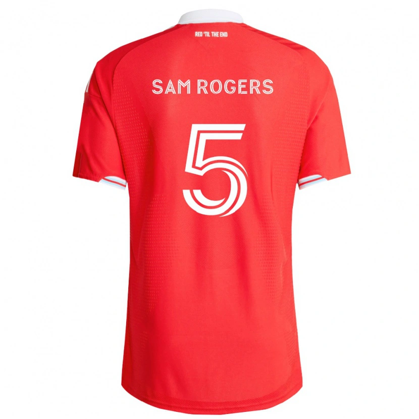 Danxen Damen Sam Rogers #5 Rot Tiefblau Weiß Heimtrikot Trikot 2026/27 T-Shirt