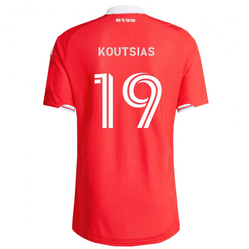 Danxen Damen Georgios Koutsias #19 Rot Tiefblau Weiß Heimtrikot Trikot 2026/27 T-Shirt