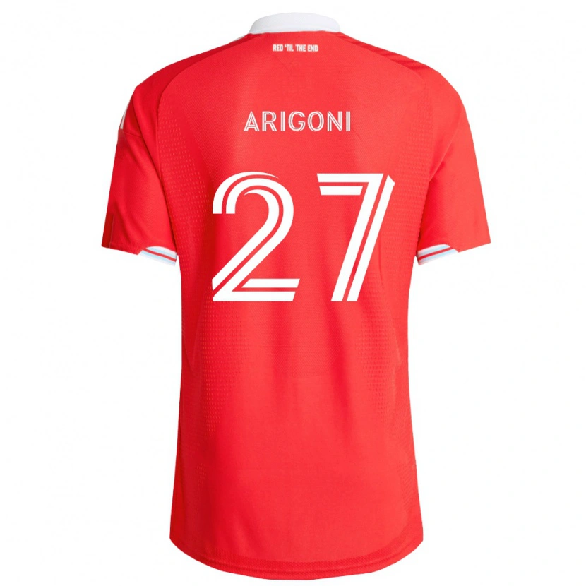 Danxen Damen Allan Arigoni #27 Rot Tiefblau Weiß Heimtrikot Trikot 2026/27 T-Shirt