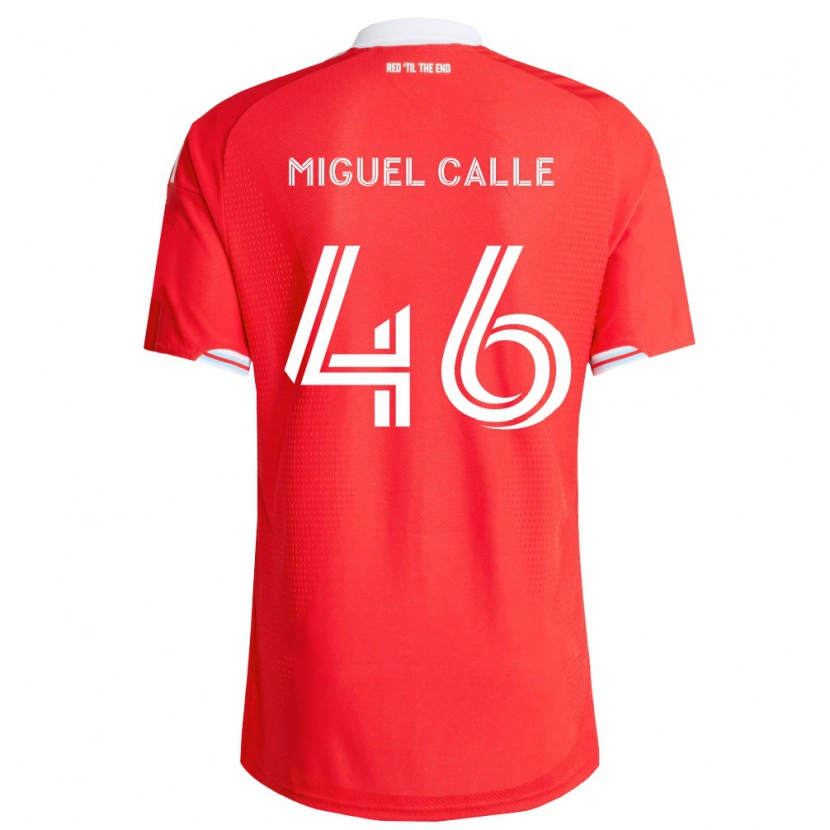 Danxen Damen Juan Miguel Calle #46 Rot Tiefblau Weiß Heimtrikot Trikot 2026/27 T-Shirt