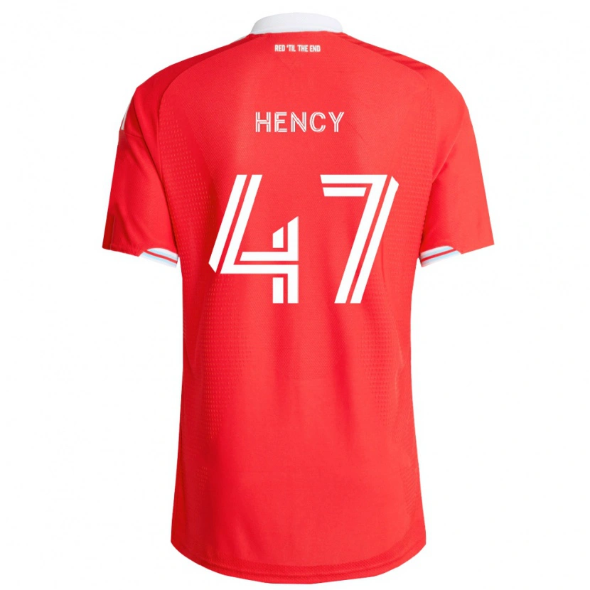 Danxen Damen Billy Hency #47 Rot Tiefblau Weiß Heimtrikot Trikot 2026/27 T-Shirt