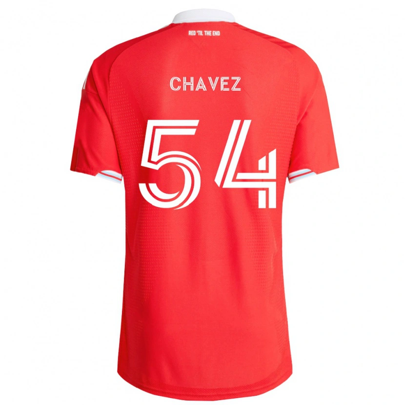 Danxen Damen Emiliano Chavez #54 Rot Tiefblau Weiß Heimtrikot Trikot 2026/27 T-Shirt