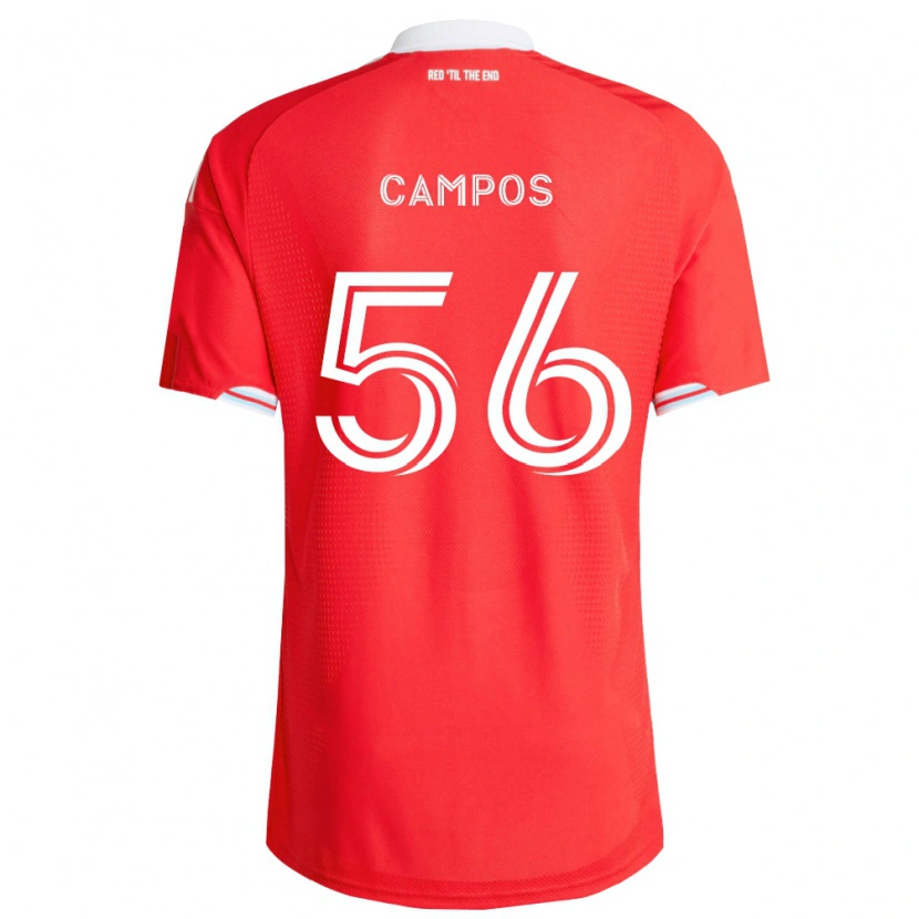 Danxen Damen Edgar Campos #56 Rot Tiefblau Weiß Heimtrikot Trikot 2026/27 T-Shirt