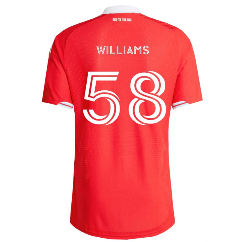 Danxen Damen Brody Williams #58 Rot Tiefblau Weiß Heimtrikot Trikot 2026/27 T-Shirt