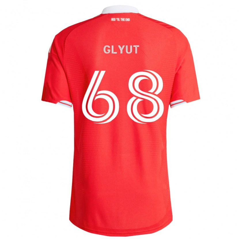 Danxen Damen Vitaliy Glyut #68 Rot Tiefblau Weiß Heimtrikot Trikot 2026/27 T-Shirt