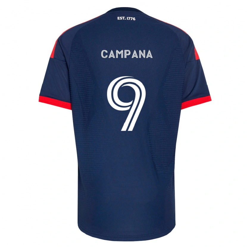 Danxen Damen Leonardo Campana #9 Königsblau Rot Weiß Heimtrikot Trikot 2026/27 T-Shirt