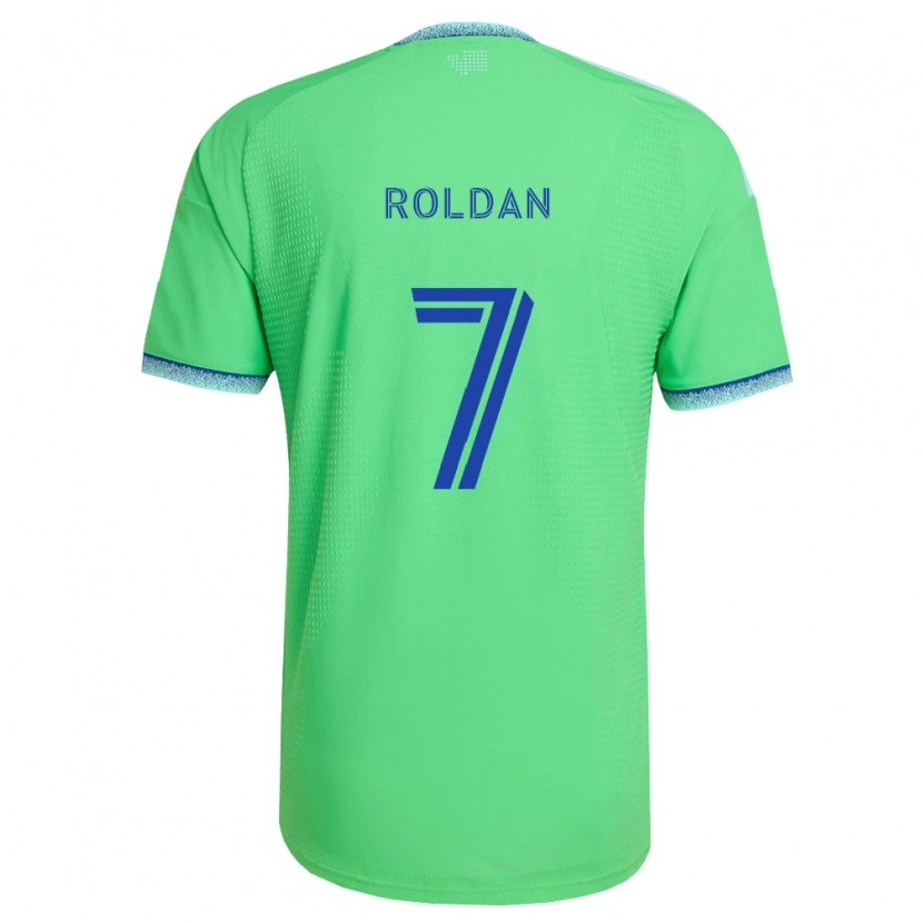 Danxen Damen Cristian Roldán #7 Grün Hellblau Heimtrikot Trikot 2026/27 T-Shirt