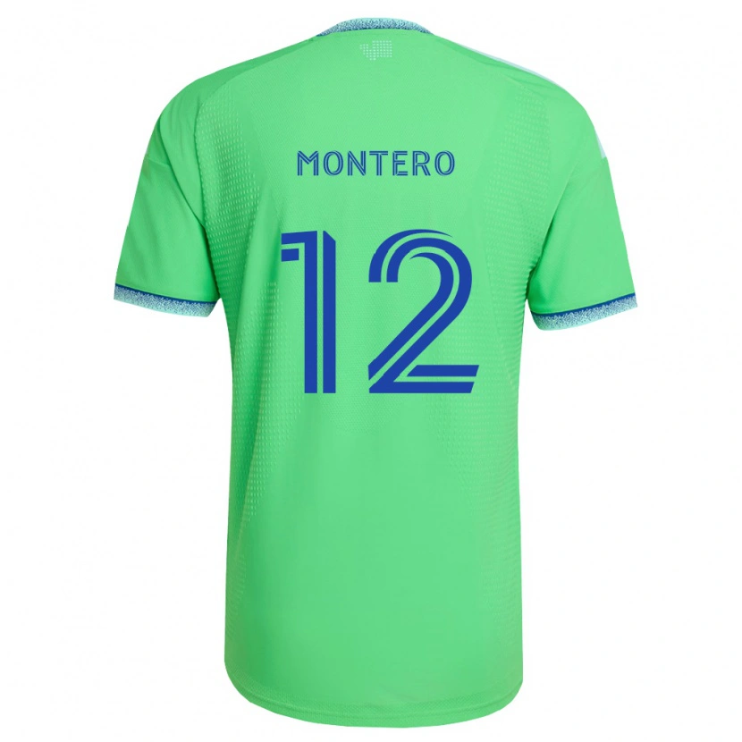 Danxen Damen Fredy Montero #12 Grün Hellblau Heimtrikot Trikot 2026/27 T-Shirt