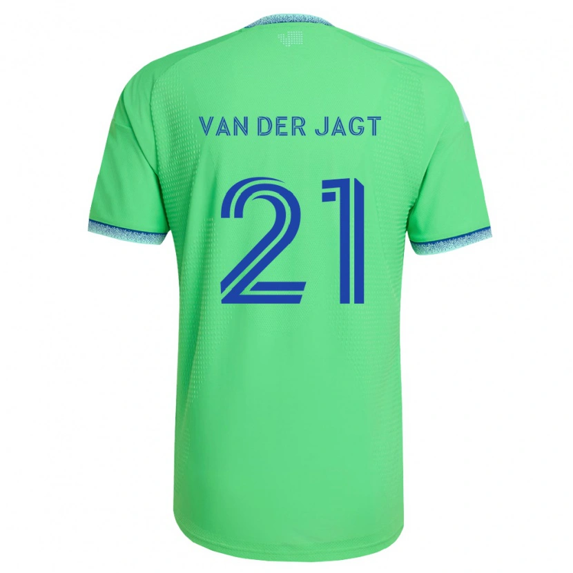Danxen Damen Olivia Van Der Jagt #21 Grün Hellblau Heimtrikot Trikot 2026/27 T-Shirt