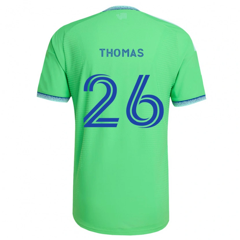Danxen Damen Andrew Thomas #26 Grün Hellblau Heimtrikot Trikot 2026/27 T-Shirt