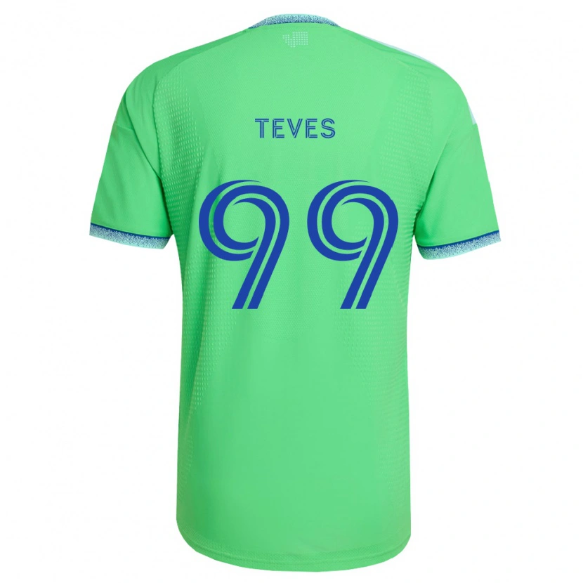 Danxen Damen Dylan Teves #99 Grün Hellblau Heimtrikot Trikot 2026/27 T-Shirt