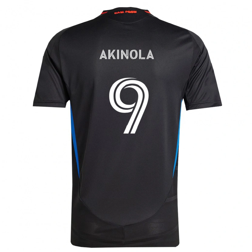 Danxen Damen Ayo Akinola #9 Blau Weiß Schwarz Heimtrikot Trikot 2026/27 T-Shirt