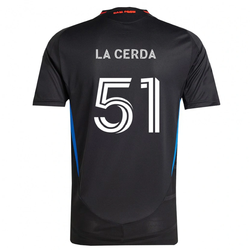 Danxen Damen Eric De La Cerda #51 Blau Weiß Schwarz Heimtrikot Trikot 2026/27 T-Shirt