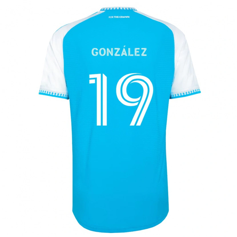 Danxen Damen Daniel González #19 Himmelblau Weiß Schwarz Heimtrikot Trikot 2026/27 T-Shirt