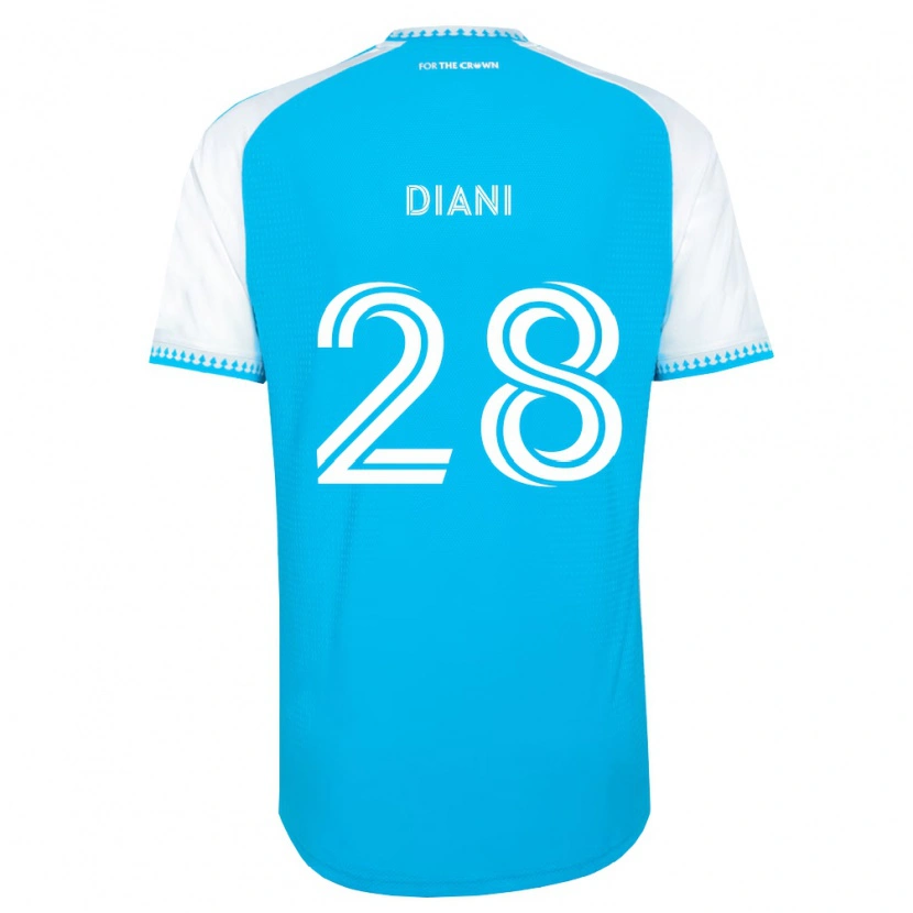 Danxen Damen Djibril Diani #28 Himmelblau Weiß Schwarz Heimtrikot Trikot 2026/27 T-Shirt