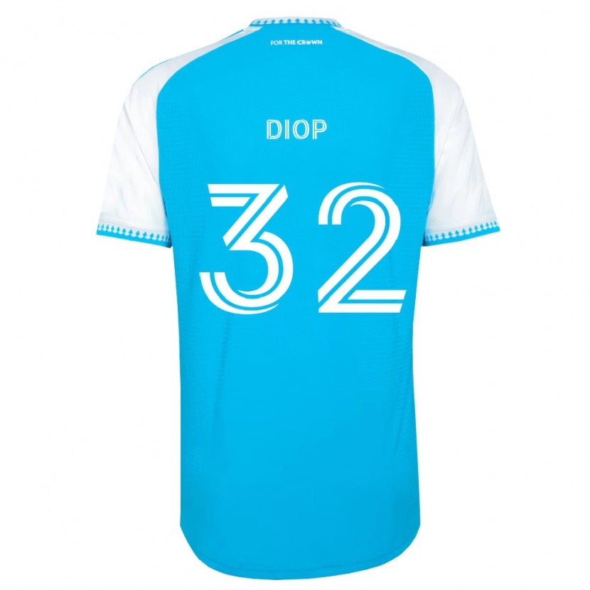 Danxen Damen Hamady Diop #32 Himmelblau Weiß Schwarz Heimtrikot Trikot 2026/27 T-Shirt