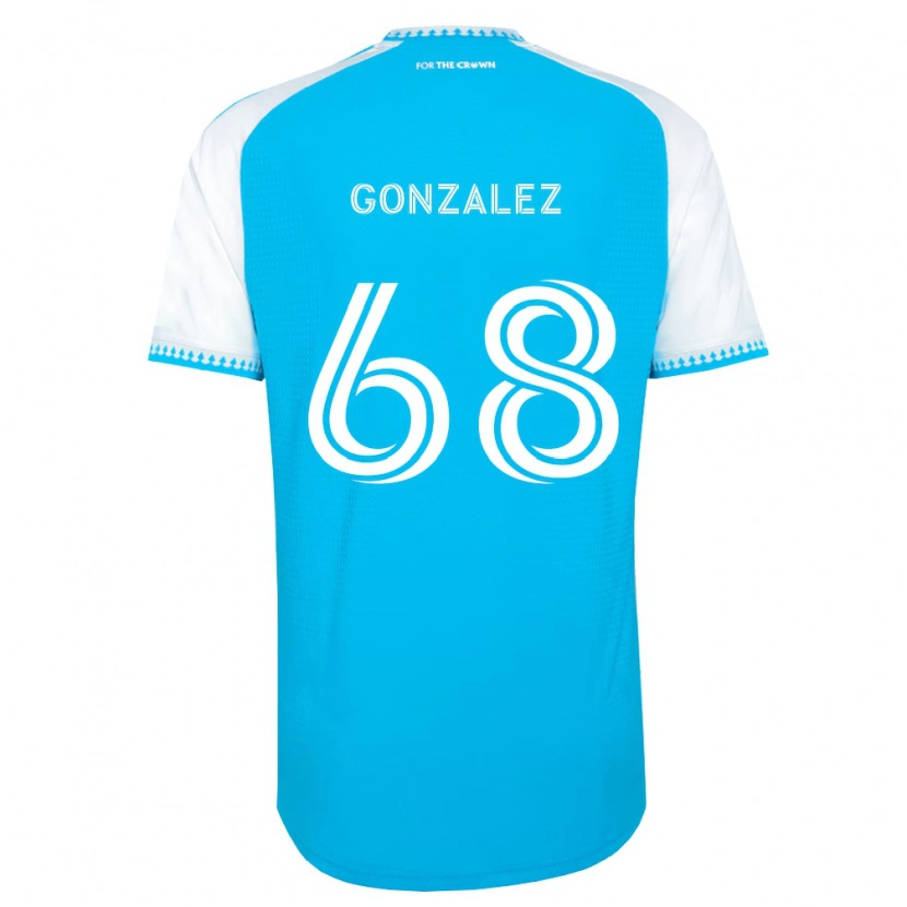 Danxen Damen Carlos Gonzalez #68 Himmelblau Weiß Schwarz Heimtrikot Trikot 2026/27 T-Shirt