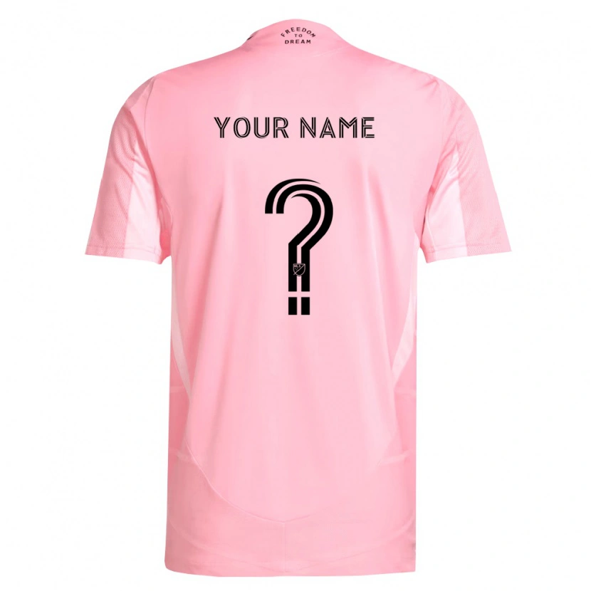Danxen Damen Ihren Namen #0 Pink Schwarz Heimtrikot Trikot 2026/27 T-Shirt