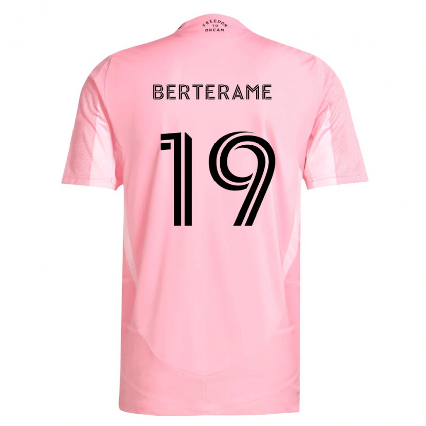 Danxen Damen Germán Berterame #19 Pink Schwarz Heimtrikot Trikot 2026/27 T-Shirt
