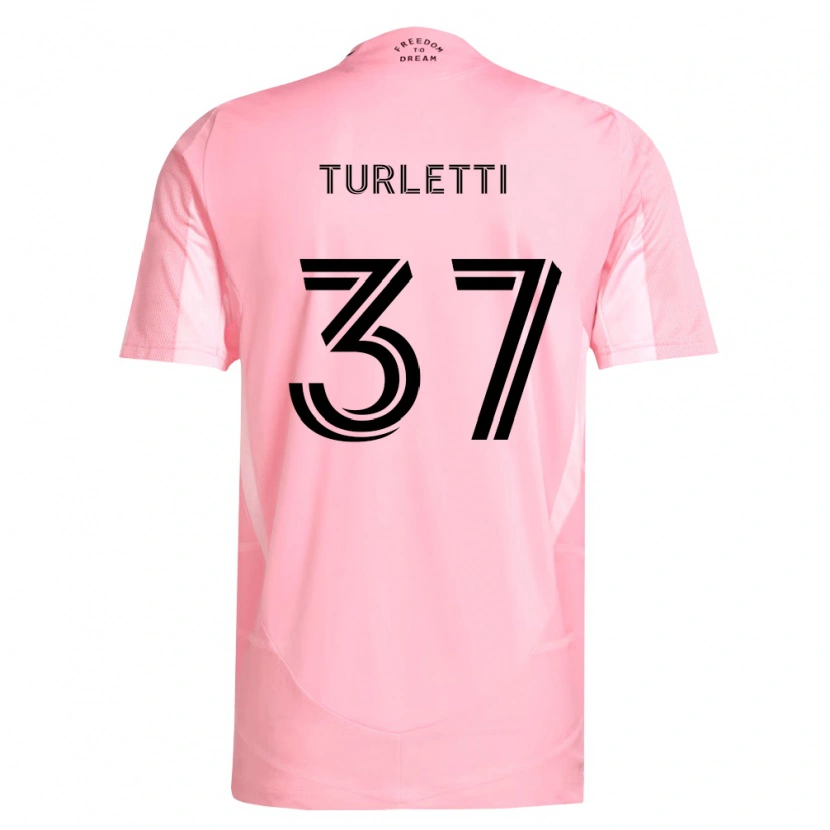 Danxen Damen Mateo Turletti #37 Pink Schwarz Heimtrikot Trikot 2026/27 T-Shirt