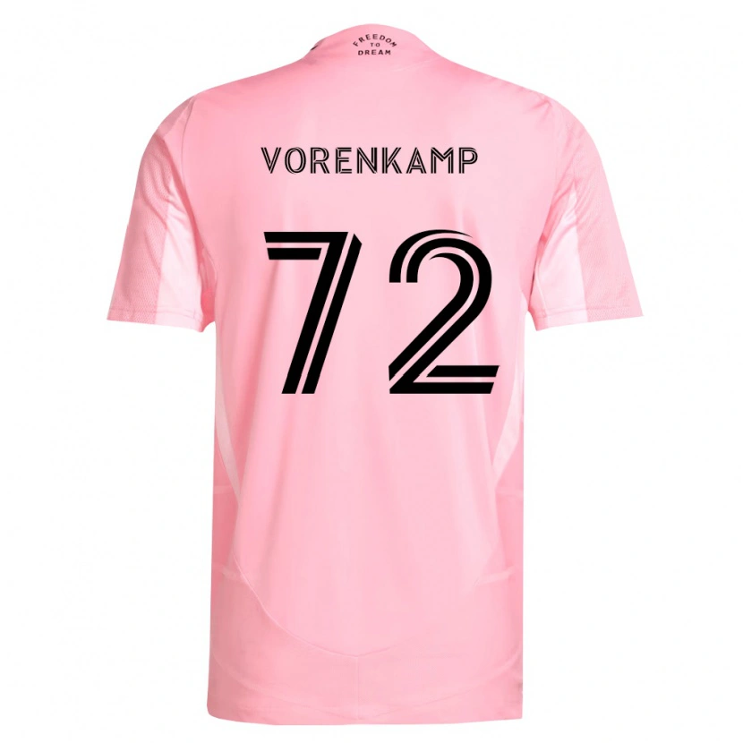 Danxen Damen Theo Vorenkamp #72 Pink Schwarz Heimtrikot Trikot 2026/27 T-Shirt